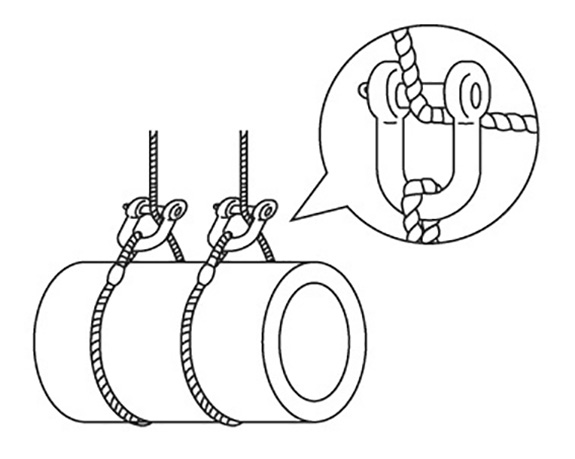 シャックルの掛け方は下図でよいか？